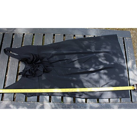 Diane Von Furstenberg DVF - sz 6 - Adelina Ruffle Front Tank Dress in Black - Picture 6 of 7